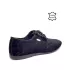 Черни мъжки елегантни обувки от естествен велур