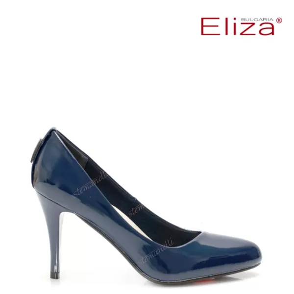 Сини дамски елегантни обувки на тънък ток 26442-2
