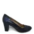 Дамски елегантни обувки на среден ток в син цвят 26614