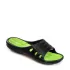 Детски гумени чехли в черен и зелен цвят...