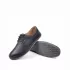 Черни мъжки обувки с дупки от еко кожа