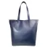 Тъмно синя дамска ежедневна чанта от еко кожа