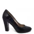 Дамски елегантни обувки на висок ток в черно 26135