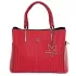 Червена дамска ежедневна чанта с 3D ефект...