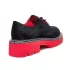 Дамски ежедневни обувки в черно и червено 21002-1