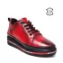 Червени дамски спортни обувки с връзки 21043-2