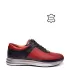 Мъжки спортни обувки с перфорация в червено и черн...