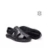 Черни мъжки сандали от естествена кожа 14565-2