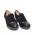 Дамски ежедневни обувки на ток в черно 26998-1