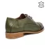 Дамски обувки в зелено и кафяво 21033-2