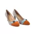 Цветни дамски елегантни обувки Елиза от велур на ток