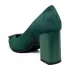 Зелени дамски елегантни обувки Eliza от велур 21091-2