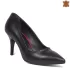 Черни дамски елегантни обувки от естествена кожа 21152-1
