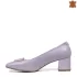 Дамски елегантни обувки от естествена кожа в лилаво 21326-3
