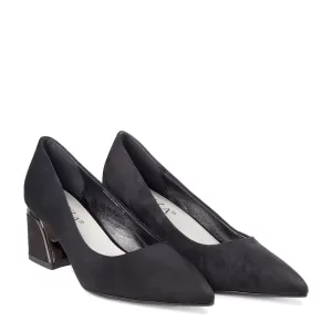 Елегантни дамски обувки Eliza от черен велур 21333...