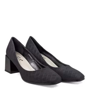 Черни дамски обувки Eliza от ефектна еко кожа 21334-1