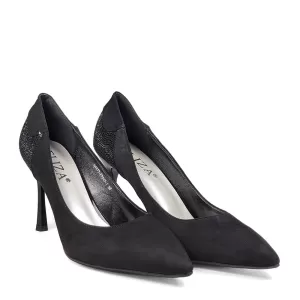 Черни официални дамски обувки Eliza с тънък ток 21...