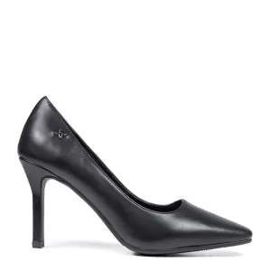 Дамски черни елегантни обувки Eliza с тънък ток 21...