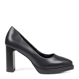 Черни елегантни дамски обувки Eliza с платформа на...