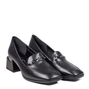 Модерни черни дамски обувки Eliza с широк ток 2134...