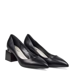 Елегантни дамски обувки Eliza от черна еко кожа 21...