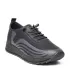 Черни дамски спортни обувки от еко кожа - 21108-1