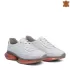 Дамски спортни обувки от естествена кожа в бял цвят 21157-2