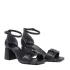 Дамски елегантни сандали със затворена пета в черен цвят 21211-1