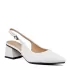 Бели елегантни дамски сандали Eliza с широк ток 21350-2