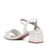 Елегантни бели дамски сандали ELIZA с красив ток 21360-2