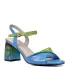 Дамски елегантни сандали ELIZA в синьо и зелено 21362-2