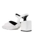 Дамски елегантни сандали ELIZA в бяло и сиво 21363-1