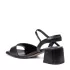 Дамски елегантни сандали ELIZA в черен цвят с широк ток 21366-1