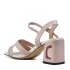 Модерни дамски сандали ELIZA в розово и бяло 21367-3