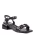 Черни дамски сандали ELIZA с красив аксесоар 21371-1