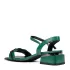 Зелени дамски сандали ELIZA с красив аксесоар 21371-2