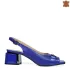 Дамски елегантни сандали естествена кожа в турско синьо 21374-3