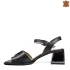Дамски елегантни сандали от естествена кожа в черно 21430-1