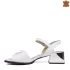 Бели елегантни сандали от естествена кожа 21431-2