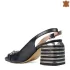 Дамски елегантни сандали с красив ток и метален аксесоар 21439-1