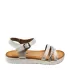 Удобни ниски дамски сандали в бяло 23715-2