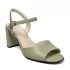 Дамски сандали Eliza в зелено с красив ток 24057-3