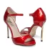 Дамски елегантни сандали Eliza в червен цвят 28933-1 на ток
