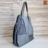 Голяма дамска чанта от естествена кожа в сив цвят 73033-21