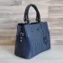 Синя дамска ежедневна чанта с 3D ефект 73048-6