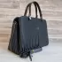 Дамска чанта с ефектна 3D кожа в черен цвят 73098-1