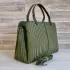 Дамска чанта с ефектна 3D кожа в зелен цвят 73098-7
