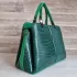 Елегантна дамска чанта от ефектна кожа в зелено 73101-5