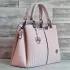 Дамска елегантна чанта с 3D еко кожа в бледо розово 75050-6