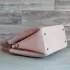 Дамска елегантна чанта с 3D еко кожа в бледо розово 75050-6